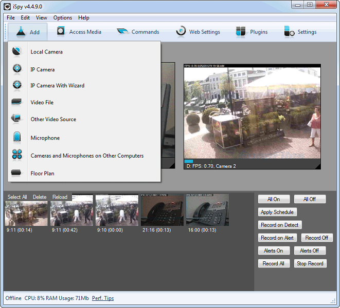 Webcam store dvr software