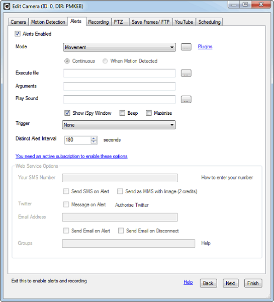 Turn Webcam into Security Camera