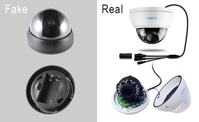 fake security cameras for home