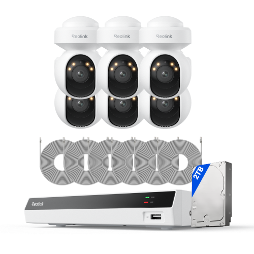 Reolink RLK8-800PT4 Outdoor Security Camera System with Pan & Tilt