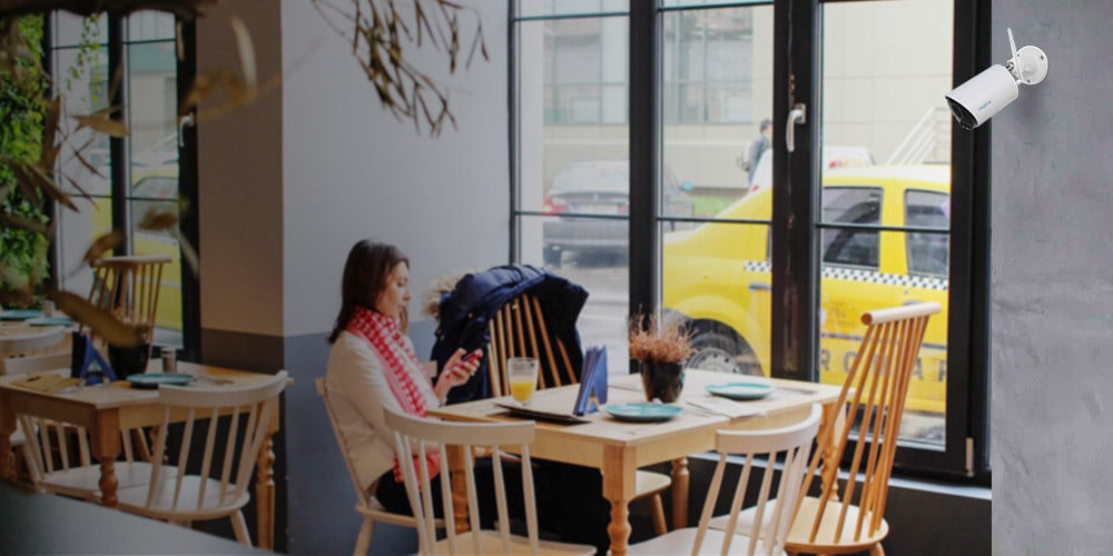 Safe Store with Argus Eco Outdoor Battery Security Cameras