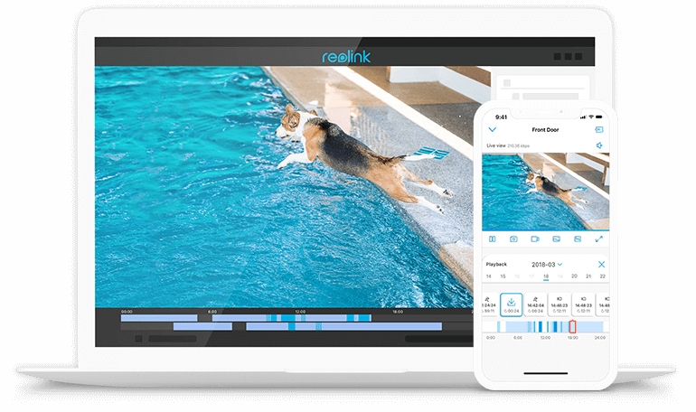 Play Back Videos of RLK8-800B4 4K Security Camera System