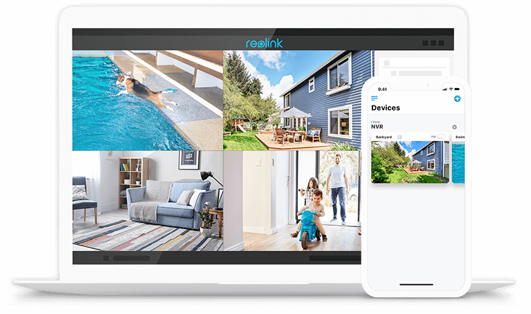 Simultaneous Live with RLK8-800B4 4K 8MP Security Camera System