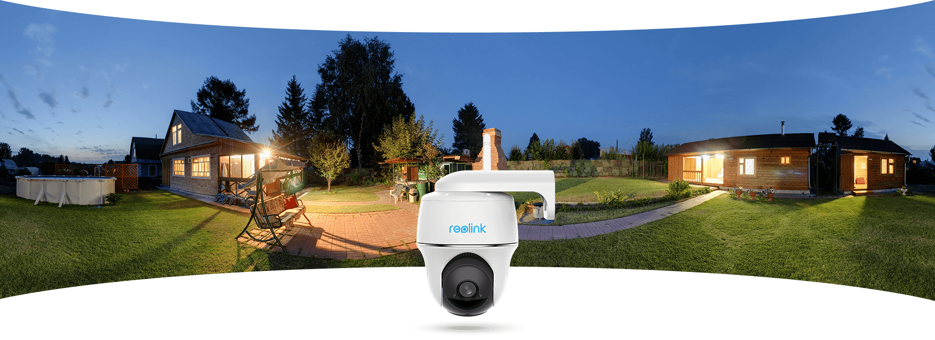  Wireless Pan Tilt Battery Operated Outdoor Home Security Camera
