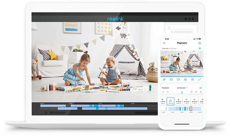 Reolink RLK4-211WB4-S – 1080p 4-Channel Wireless Security System