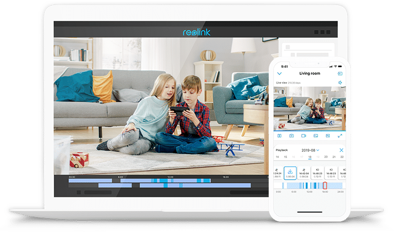 Playback 4K PoE Dome Security Camera with Audio
