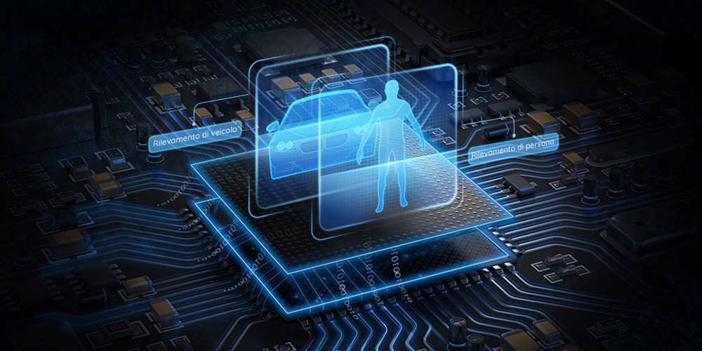 5MP Kit videosorveglianza PoE AI intelligente