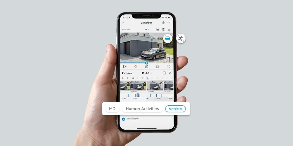 5MP PoE smart AI-övervakningssystem