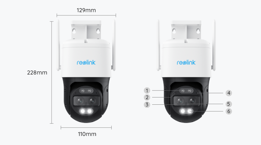 Reolink TrackMix Wired LTE - 4G 2K PTZ Dual-Lens Camera