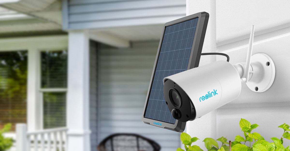REOLINK Argus Eco+SP - 2K Solar WiFi Security Cameras Outdoor Wireless, No  Hub Needed, 3MP Night Vision, Human/Vehicle Detection, Solar Powered