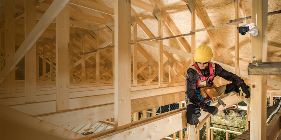 Reolink Go 4G Cellular Security Camera Secures Construction Site