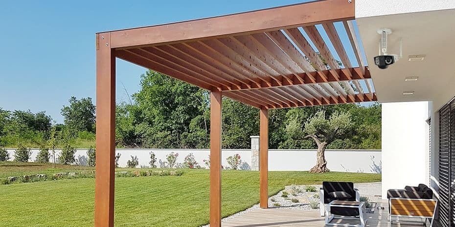 Reolink Duo Security Camera Monitors Backyard