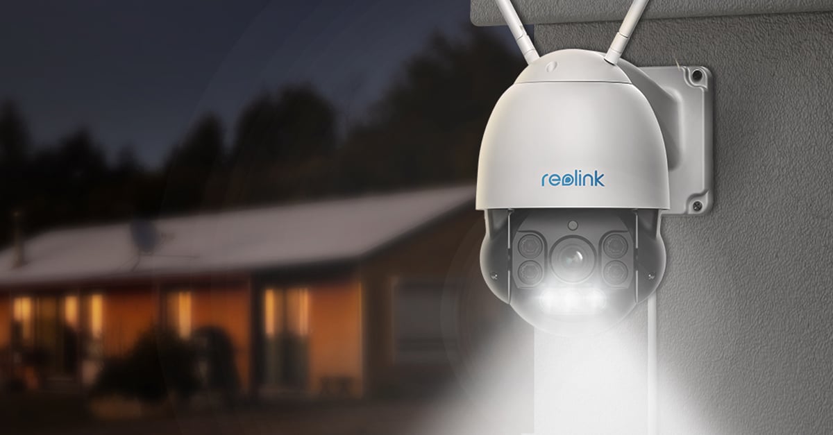  REOLINK 4K PTZ Outdoor Camera, PoE IP Home Security  Surveillance, 5X Optical Zoom Auto Tracking, Spotlights Color Night Vision,  Two Way Talk, Up to 256GB microSD Card (Not Included), RLC-823A 