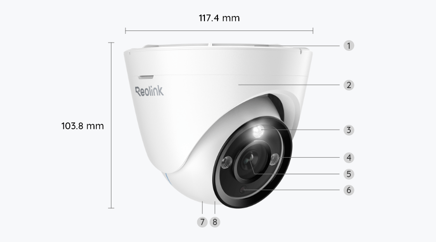 Reolink RLC-833A - 4K Security Camera with a Spotlight