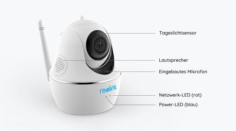 Reolink C2 Pro 5MP PTZ WLAN Kamera - Grafik 