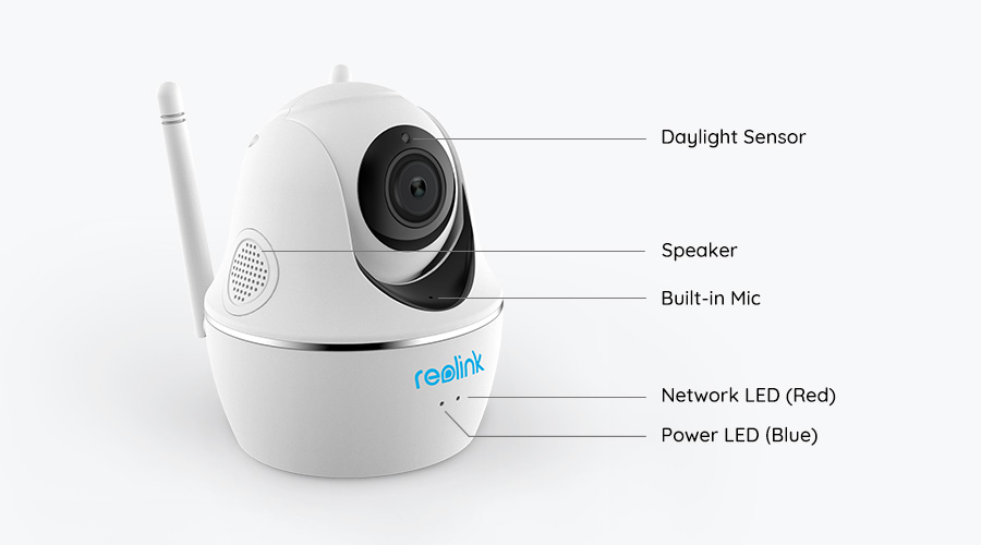 Caméra de surveillance Pan, Tilt & Zoom sans fil C2 Pro en WiFi 5MP