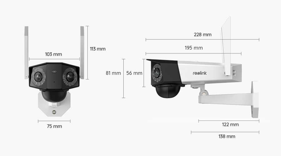 Reolink Duo 2 | 2K+ 180° Panoramic Dual-Lens WiFi Battery Camera