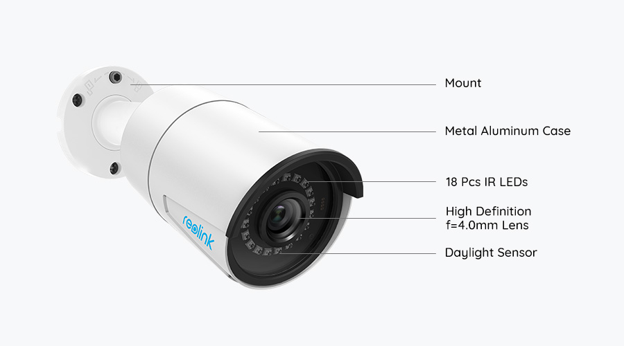 Reolink Rlc 410 5mp Poe Bullet Security Ip Camera 7431