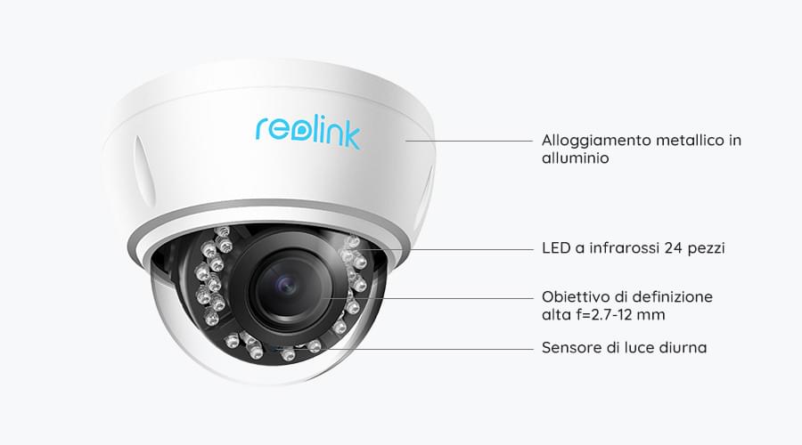 Reolink RLC-422 Dome PoE IP Kamera - Grafik 