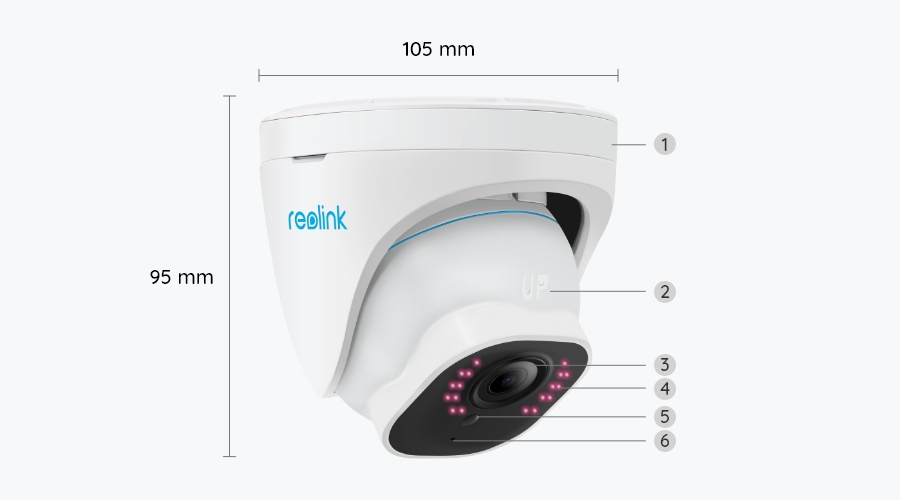 Reolink Rlc-520a - Smart 5mp Indoor Outdoor Dome Security Camera