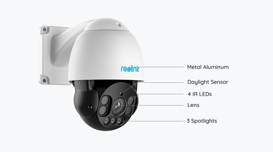 Reolink rlc 823a 8mp ptz poe security camera with person vehicle