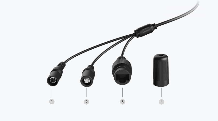 Cables of Smart PoE Security System