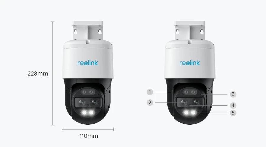 Auto Tracking Dual-Lens Security Camera