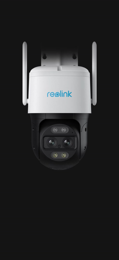 REOLINK Cámaras WiFi de 2.4G/5GHz, 180 grados ultra gran angular Duo 2 WiFi  Bundle con PTZ Trackmix WiFi, seguridad al aire libre, visión nocturna a