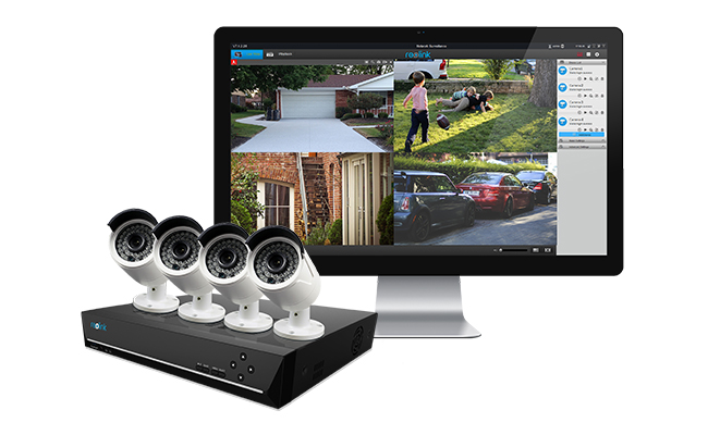 PoE Bullet Security Camera System