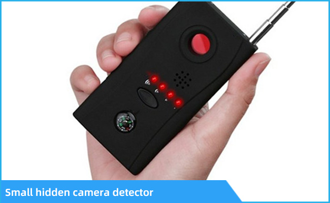 Bu resim kişisel kullanım için küçük bir kablosuz gizli kamera dedektörünü göstermektedir.