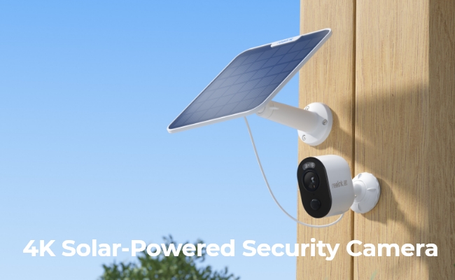 4K Solar-Powered Security Camera