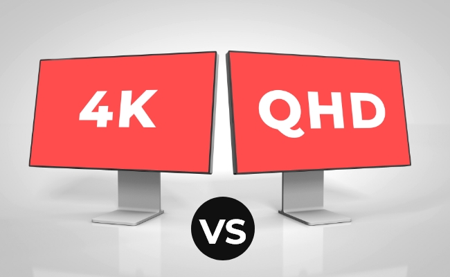 FHD vs QHD vs 4K - Monitor Resolution Comparison Between 1080p, 1440p &  2160p 