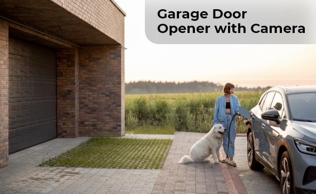 garage door opener with camera
