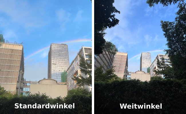 Standardwinkel vs. Weitwinkel