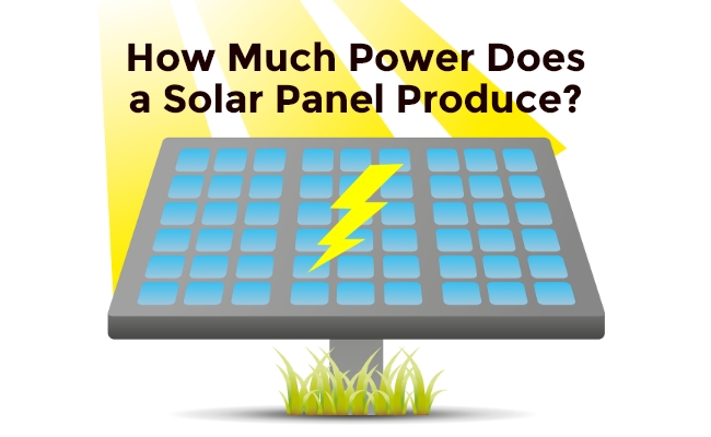 how much power does a solar panel produce