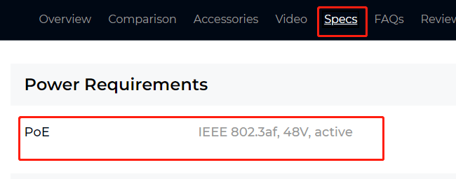 PoE standard for Duo 3 PoE