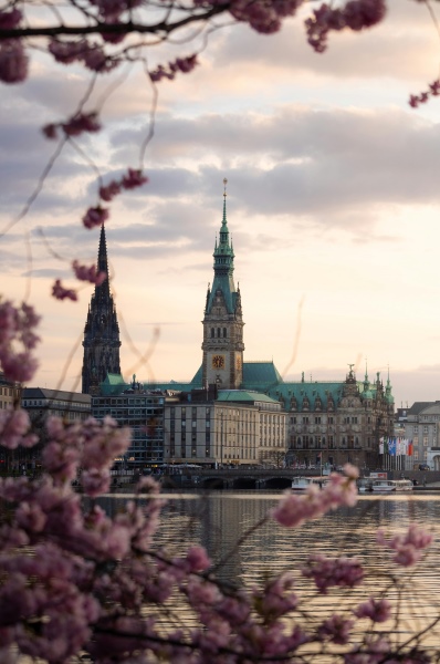 Schöne Landschaft in Hamburg