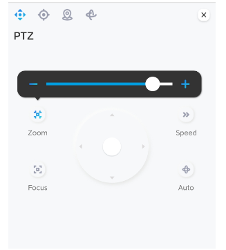 view the Reolink UI of PTZ control