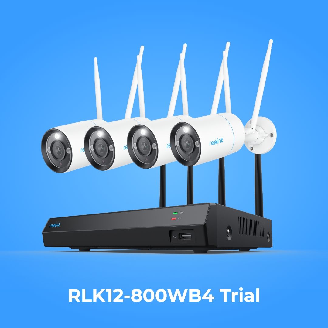 FREE Trial for 4K WiFi 6 12-Channel Security System RLK12-800WB4!
